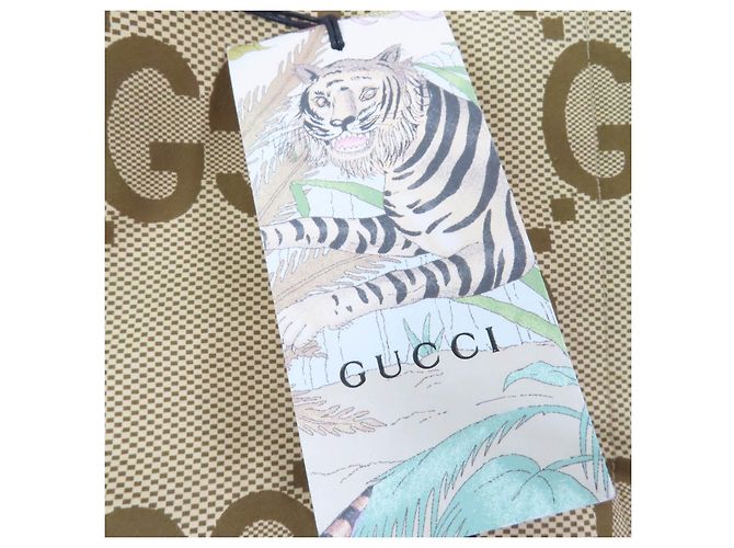 Abrigo de algodón con patrón GG Large TIGER de Gucci Roja - vista 13