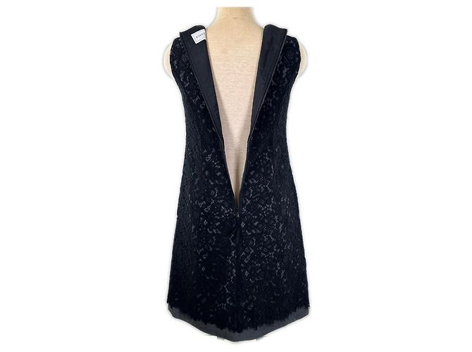 Autre Marque FOXEY Abito in Lana Interamente in Pizzo Nero - vista 5