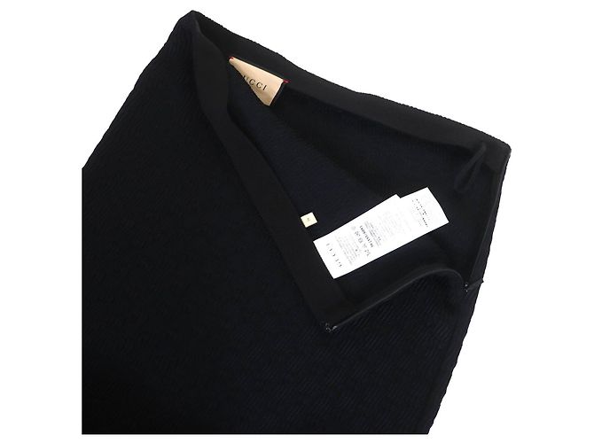Saia de rayon com padrão GG da Gucci Preto - vista 5