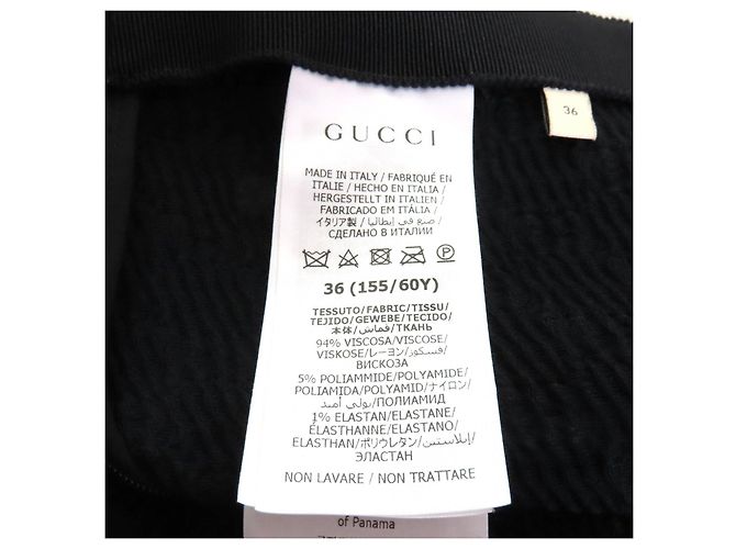 Saia de rayon com padrão GG da Gucci Preto - vista 9