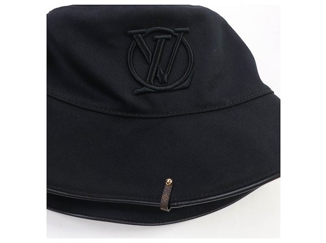 Cappello Bucket LV City in cotone Louis Vuitton Nero - vista 5
