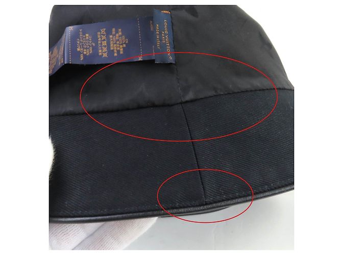 Cappello Bucket LV City in cotone Louis Vuitton Nero - vista 9
