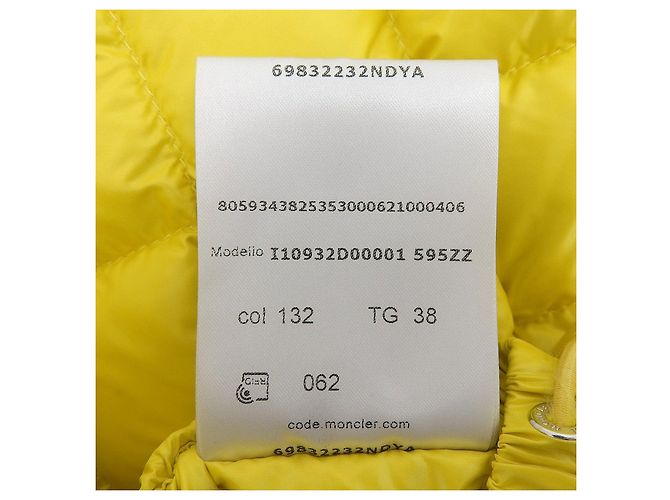 Falda de nylon Moncler Amarillo - vista 9