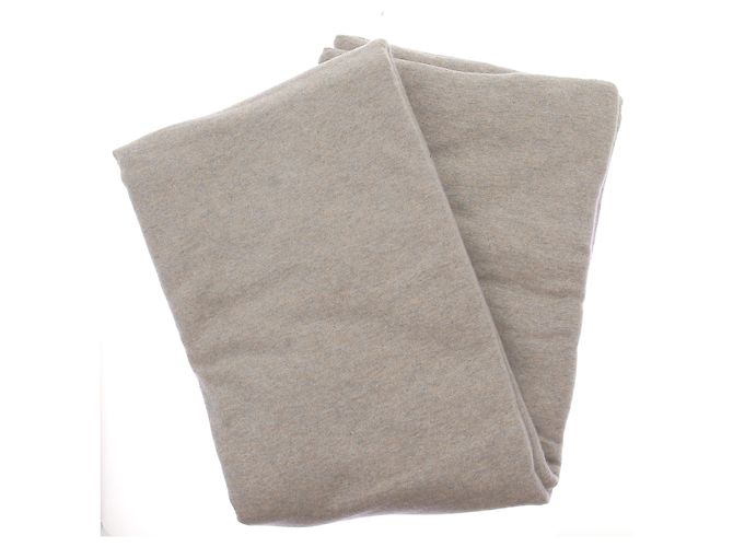 Autre Marque Sciarpa grigio beige in cashmere - vista 2