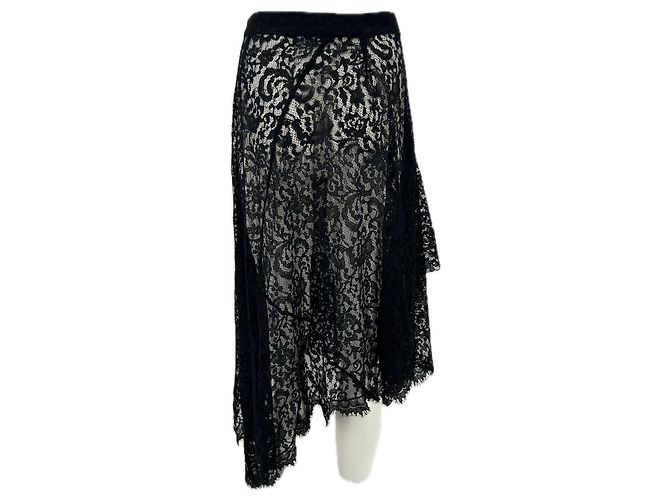 Autre Marque Falda de encaje negro - vista 2