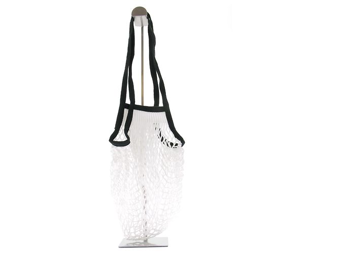 Chanel Saco de rede preto e branco - vista 2