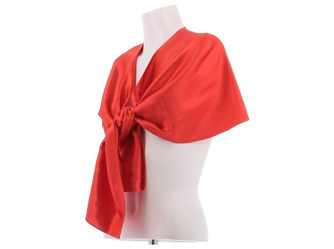 Stola in seta rossa Ports 1961 Rosso - vista 2