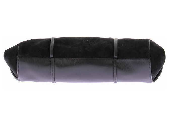 Autre Marque Borsa in pelle e camoscio nera Nero - vista 6