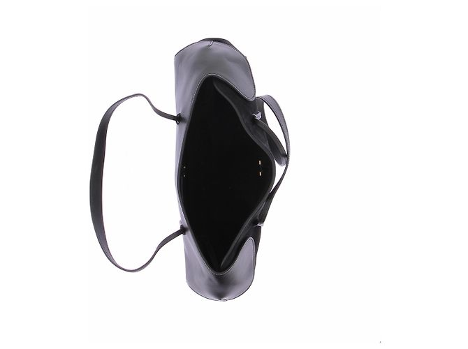 Autre Marque Borsa in pelle e camoscio nera Nero - vista 7