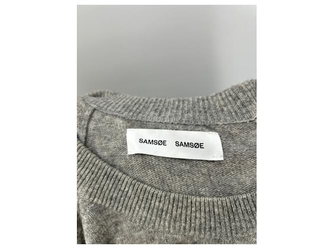 Samsoe & Samsoe Suéter cinza em cashmere - vista 5