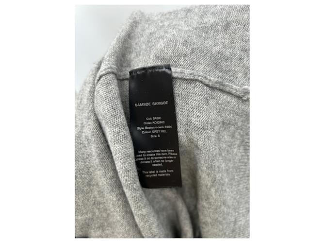 Samsoe & Samsoe Suéter cinza em cashmere - vista 6