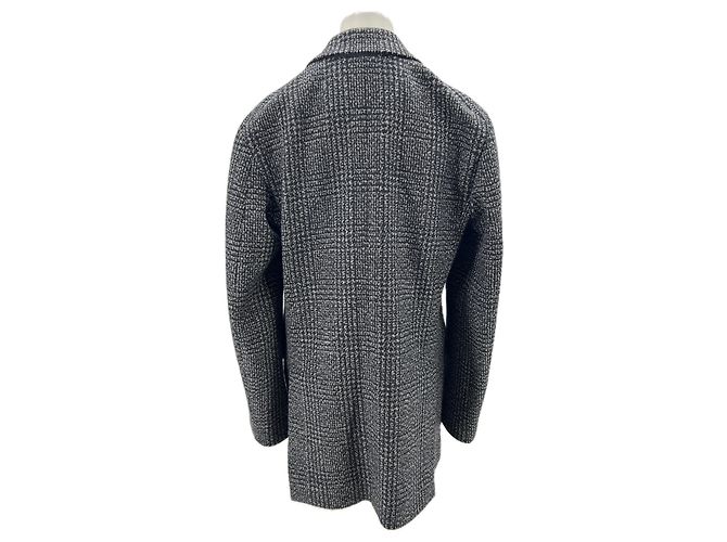 Autre Marque Blazer de lana y cachemira a cuadros Gris - vista 2