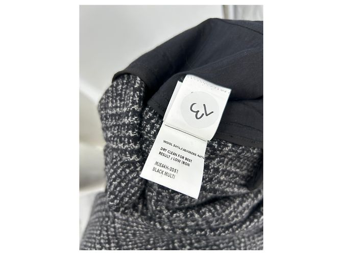 Autre Marque Blazer de lana y cachemira a cuadros Gris - vista 7