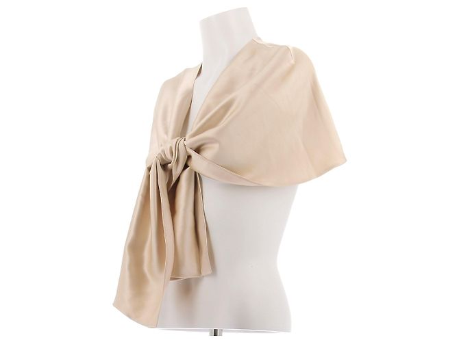 Ports 1961 Stola sabbia in seta Beige - vista 2