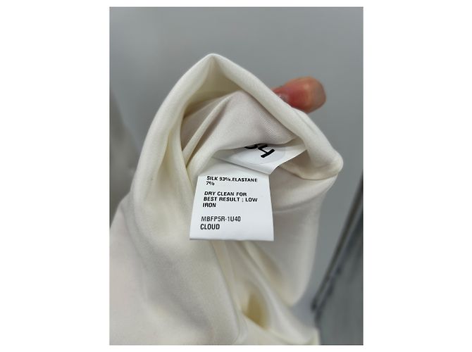 Autre Marque Weiße Seidenbluse - Ansicht 7