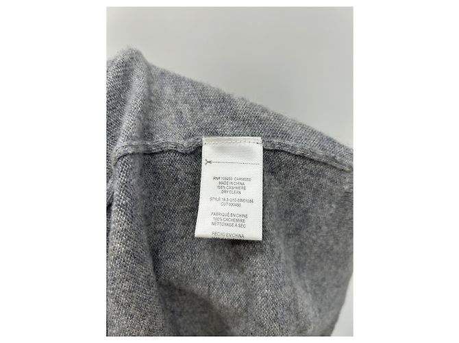 Equipment Suéter cinza de gola alta em cashmere - vista 6