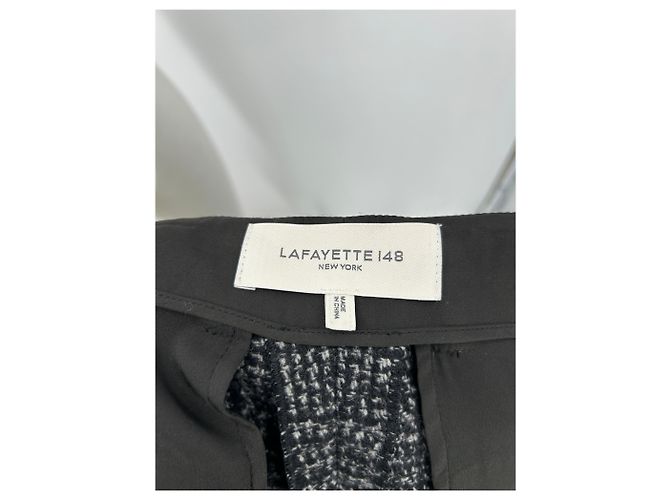 Autre Marque Calça xadrez de cashmere e lã Cinza antracite - vista 3