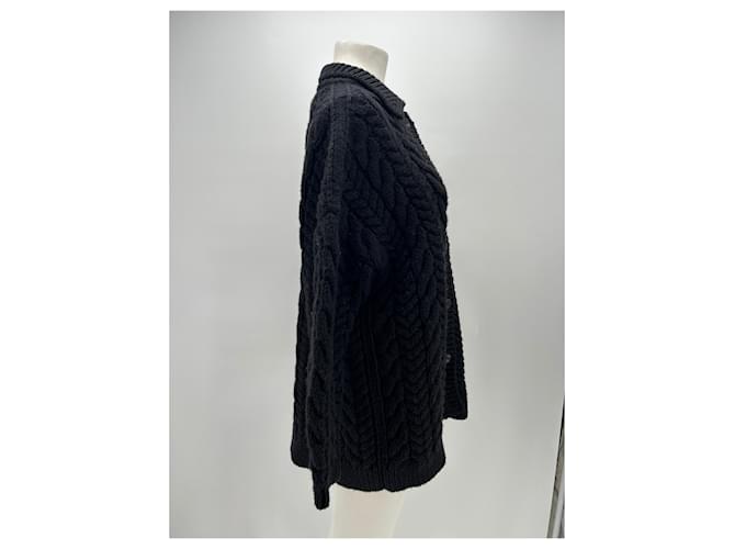 Autre Marque Schwarzer Wollcardigan - Ansicht 3