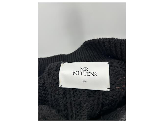 Autre Marque Schwarzer Wollcardigan - Ansicht 5