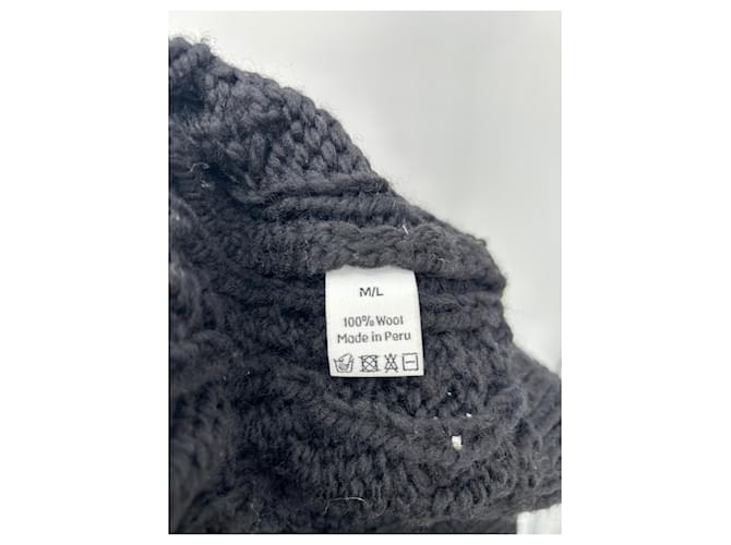 Autre Marque Schwarzer Wollcardigan - Ansicht 6