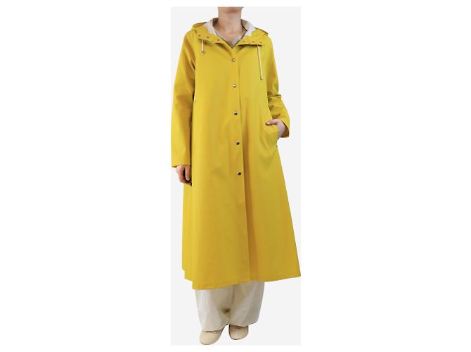 Autre Marque Impermeable largo mate amarillo - talla S - vista 3