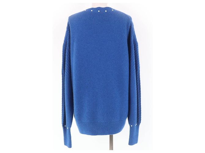 Timeless Chanel COCO Strickjacke mit Knöpfen Blau - Ansicht 3