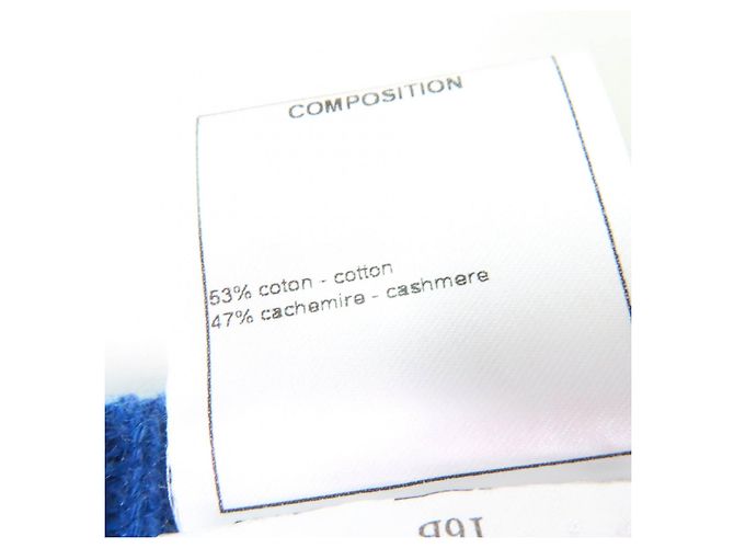Timeless Chanel COCO Strickjacke mit Knöpfen Blau - Ansicht 8