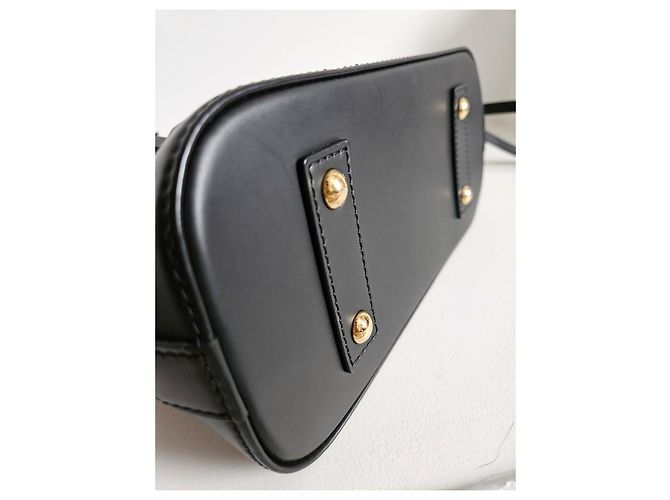 Louis Vuitton Alma BB in pelle malletage nera Nero - vista 11