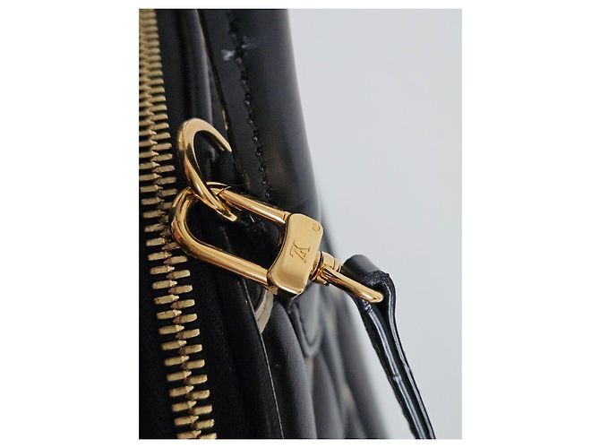 Louis Vuitton Alma BB in pelle malletage nera Nero - vista 6