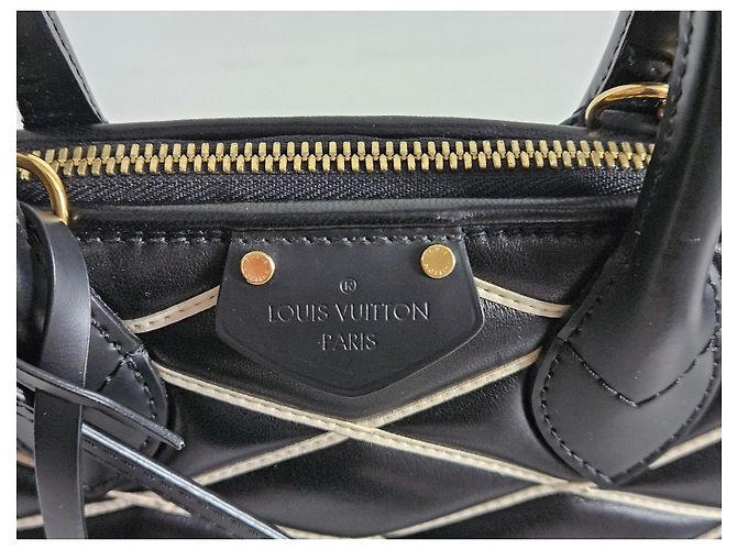 Louis Vuitton Alma BB in pelle malletage nera Nero - vista 7