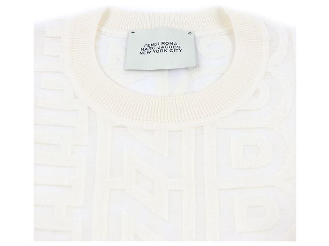 Fendi×Marc Jacobs FZX131 Wollstrick Langarm-T-Shirt - Ansicht 2