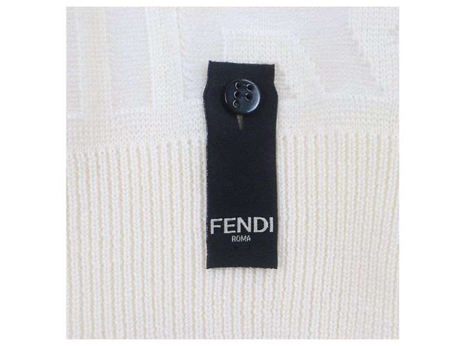 Fendi×Marc Jacobs FZX131 Wollstrick Langarm-T-Shirt - Ansicht 4