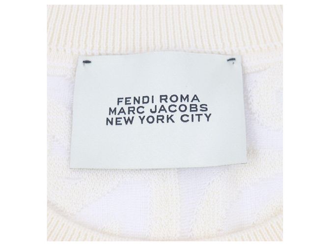 Fendi×Marc Jacobs FZX131 Wollstrick Langarm-T-Shirt - Ansicht 6