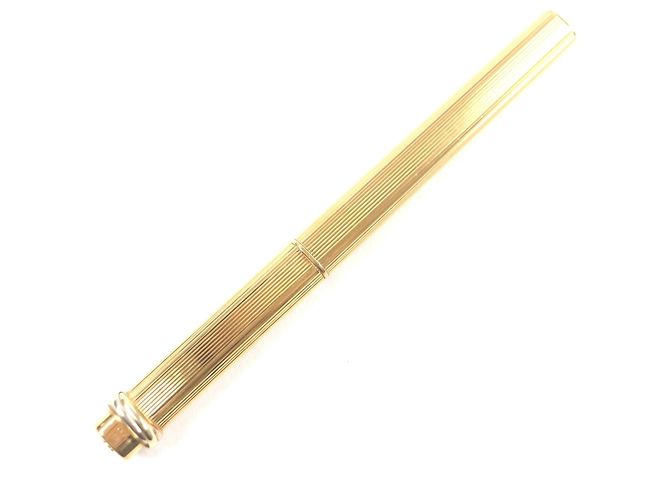 Cartier Trinity Stripe Pattern Ballpoint Pen Golden - view 2