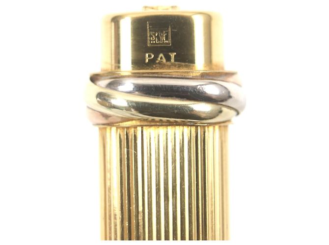 Cartier Trinity Stripe Pattern Ballpoint Pen Golden - view 6