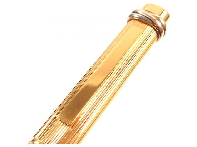 Cartier Trinity Stripe Pattern Ballpoint Pen Golden - view 8