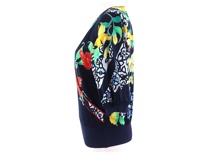 Autre Marque Camiseta de algodón con estampado floral LEONARD FASHION Azul - vista 2