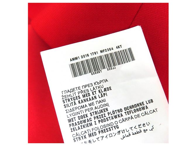 Miu Miu MIUMIU Cady Kleid Schwarz Rot - Ansicht 10