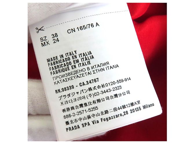 Miu Miu MIUMIU Cady Kleid Schwarz Rot - Ansicht 8