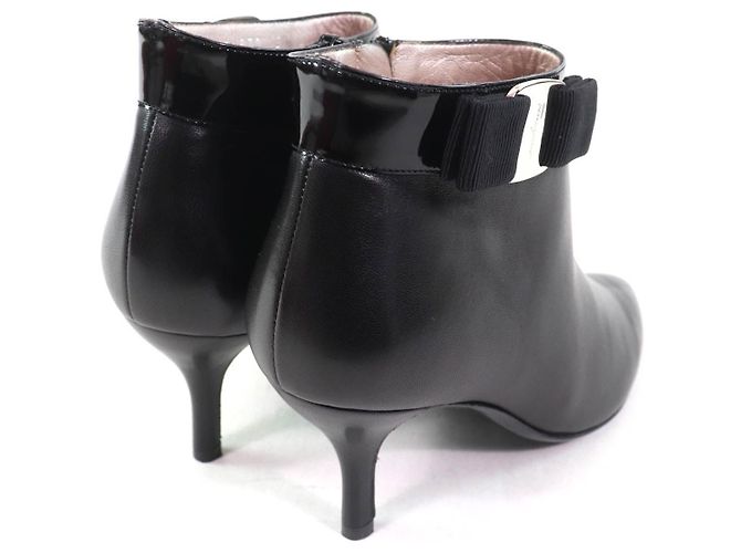 Botines de charol Vara de Salvatore Ferragamo Negro - vista 3