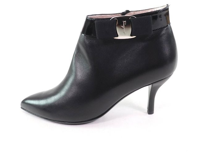 Botines de charol Vara de Salvatore Ferragamo Negro - vista 5