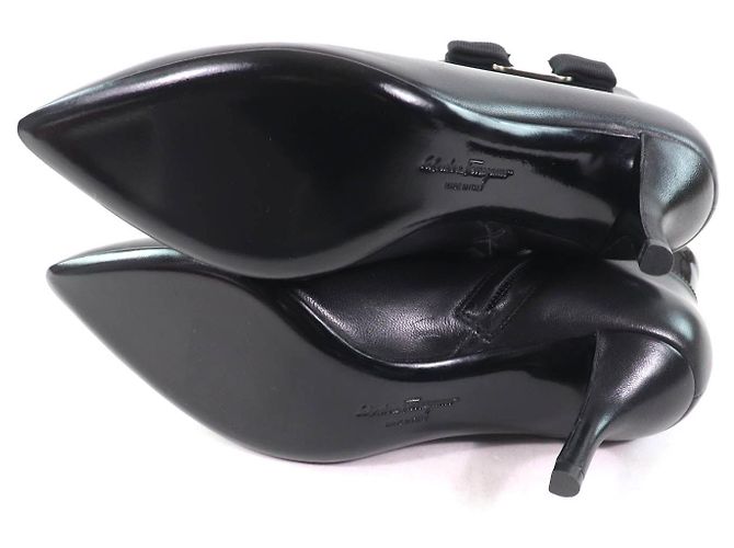 Botines de charol Vara de Salvatore Ferragamo Negro - vista 7