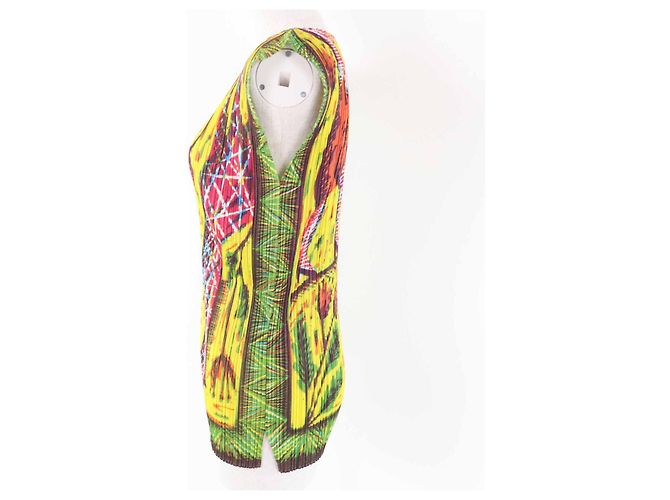 Issey Miyake PLEATS PLEASE Rare Animal/Human Tunika aus Polyester Mehrfarben - Ansicht 3