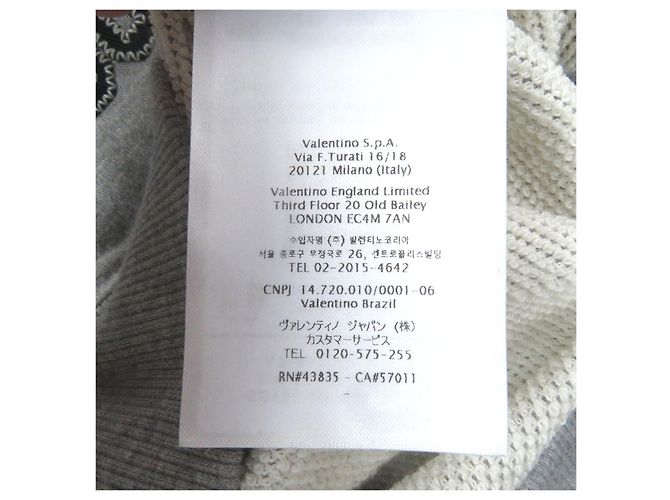Sudadera de algodón nylon con logo bordado de Valentino Gris - vista 10