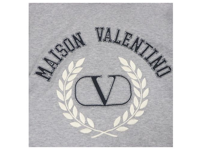 Sudadera de algodón nylon con logo bordado de Valentino Gris - vista 4