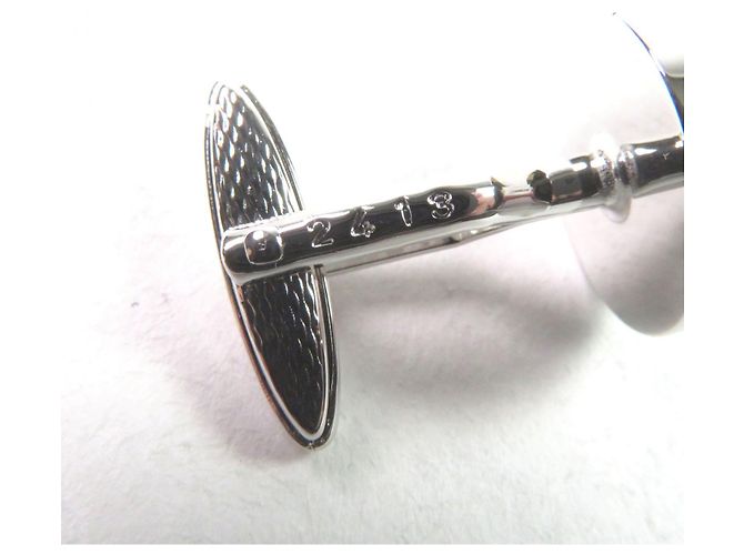 Alfred Dunhill Gemelli rotondi Dunhill in argento Rosso - vista 10
