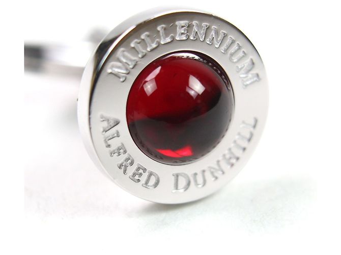 Alfred Dunhill Gemelli rotondi Dunhill in argento Rosso - vista 7