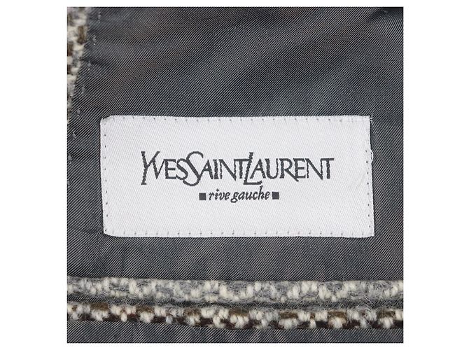 Chaqueta de lana Yves Saint Laurent rive gauche Castaño - vista 7