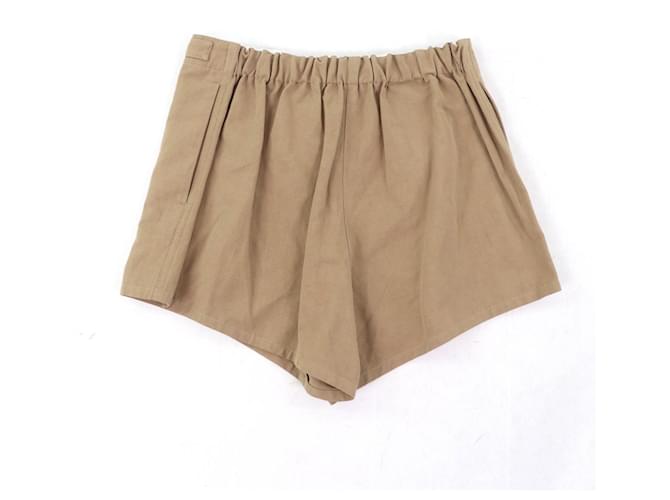 Shorts de algodón Prada Castaño - vista 2