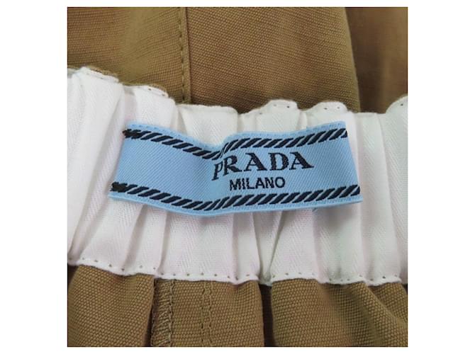 Shorts de algodón Prada Castaño - vista 7
